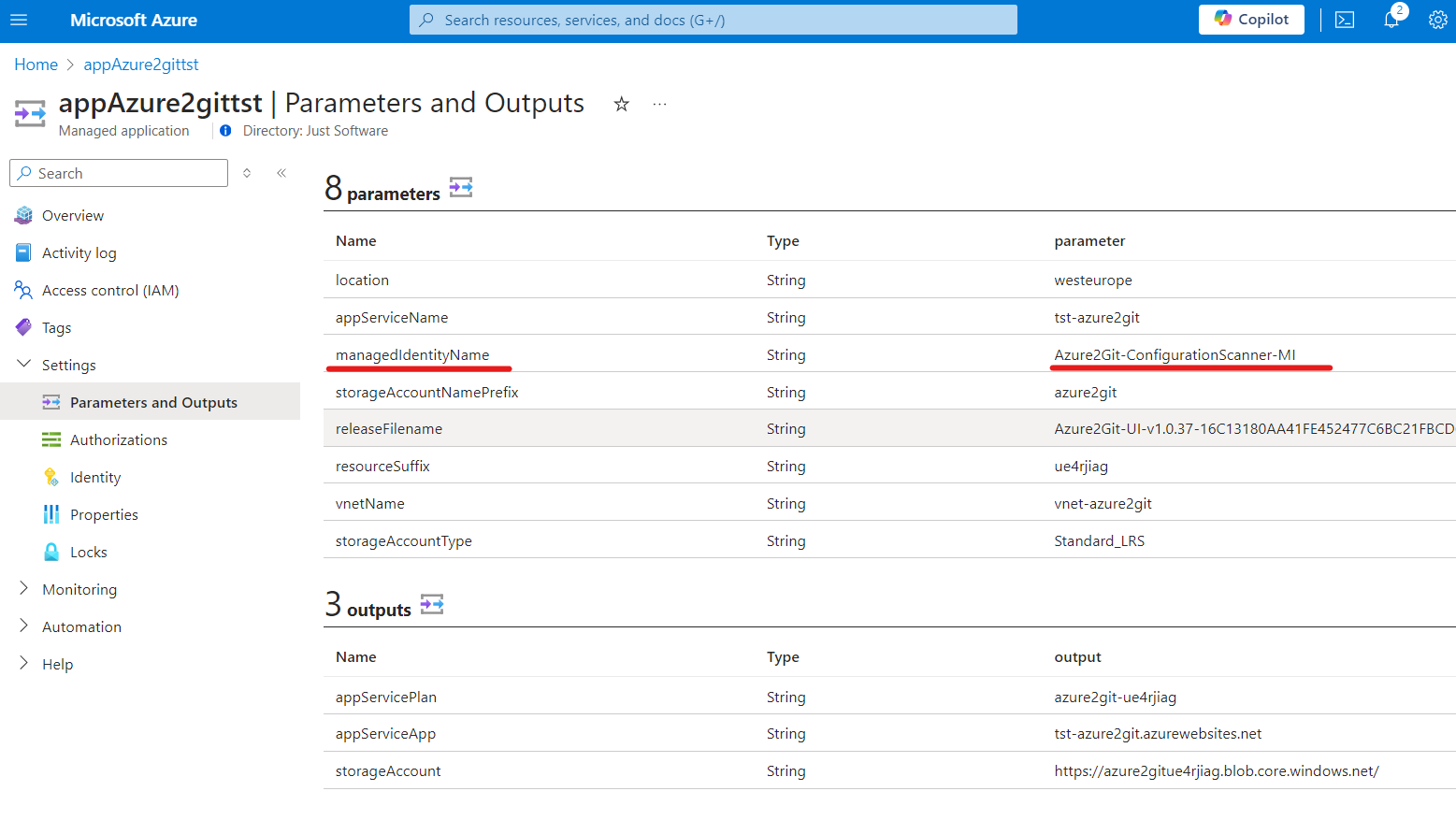 Site Parameters and Output