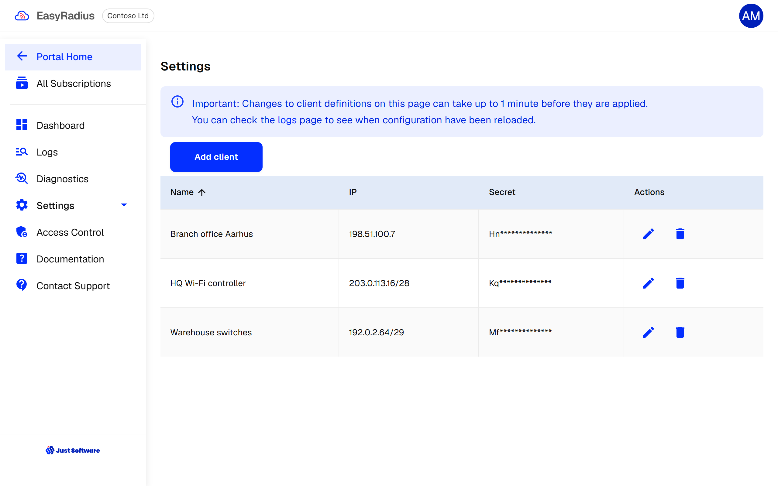 RADIUS clients