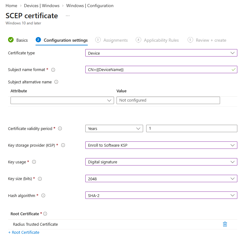 Radius Client Cert 2