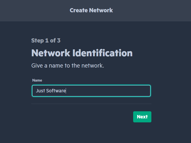 Network name field