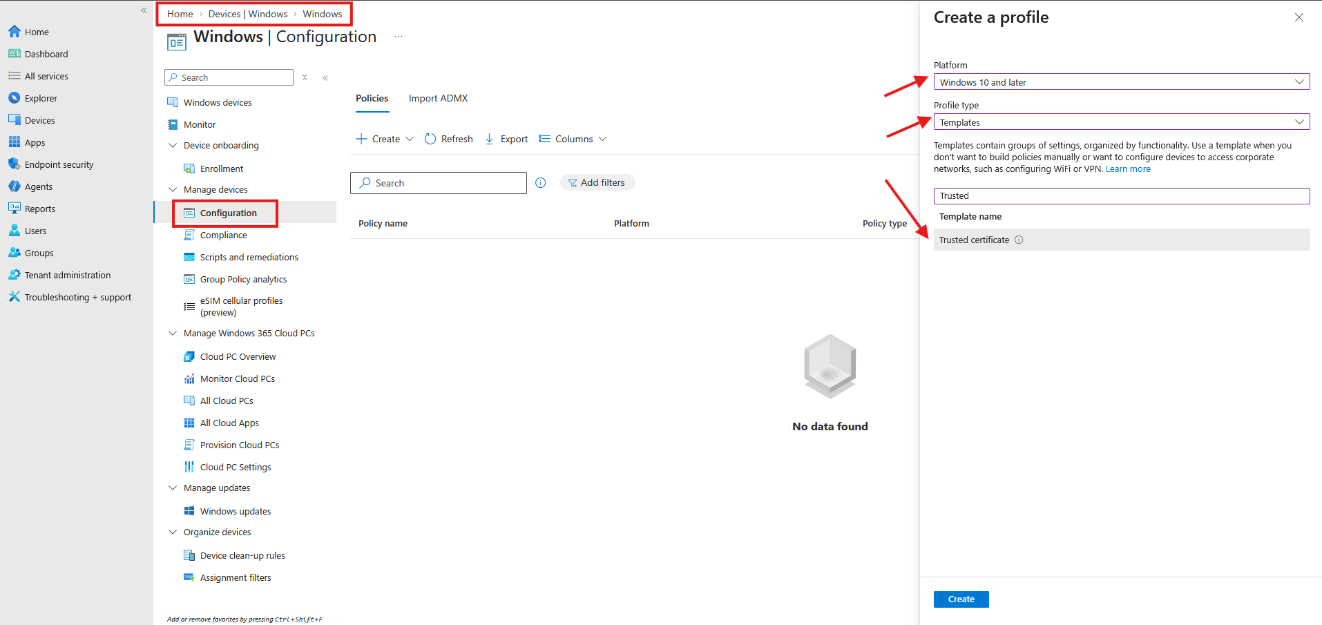 Radius Trusted Cert 1