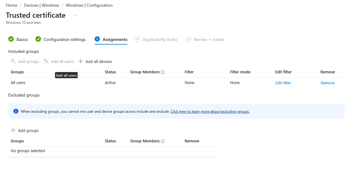 Radius Trusted Cert 1